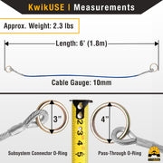 KwikSafety | Lemur Cable Anchor Sling Ironworker Gear | Size Chart