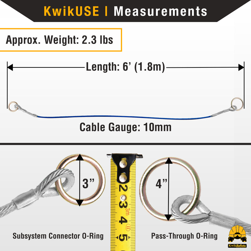 KwikSafety | Lemur Cable Anchor Sling Ironworker Gear | Size Chart