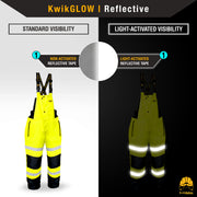 KwikSafety | River Otter Hi Vis Rain Bib | Reflectivity