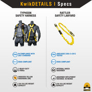 KwikSafety | Typhoon Safety Harness (Combo) | Product Specifications