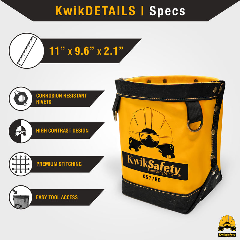 KwikSafety JoeyBAG Bolt Bag LIGHT-Duty Small Tool Bag Multi-Use Utility Pouch - Model No.: KS7780 - KwikSafety