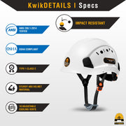 KwikSafety | Armadillo Hard Hat | Product Specifications