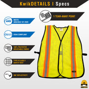 KwikSafety | Traffic Safety Vest | Product Specifications