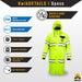 KwikSafety TORRENT High Visibility Rain Gear (FOLDABLE HOOD) Class 3, Type R ANSI Tested OSHA Compliant Hi Vis Trench Coat Reflective PPE - Model No.: KS5506 - KwikSafety