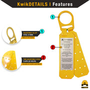 KwikSafety 50' MAMBA CABLE Self Retracting Lifeline ANSI Class B SRL - Model No.: KS7928 - KwikSafety
