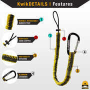 KwikSafety SUPERCELL Safety Harness ANSI Fall Protection Tongue Buckle 3D Ring - Model No.: KS6605 - KwikSafety
