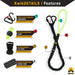KwikSafety TORNADO 1D Ring Fall Protection Full Body Safety Harness - Model No.: KS6601 - KwikSafety