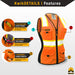 KwikSafety FIRST LADY Safety Vest for Women (SNUG-FIT) Class 2 ANSI Tested OSHA Compliant Hi Vis Reflective PPE Surveyor - Model No.: KS3319 - KwikSafety