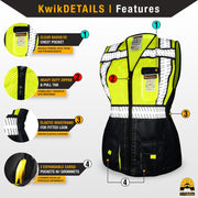 KwikSafety | Specialist Class 2 Safety Vest for Women | Product Features