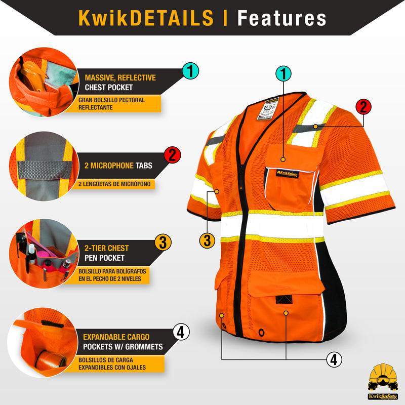 KwikSafety | Duchess Safety Vest for Women | Product Features