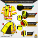 KwikSafety GODFATHER Safety Vest (Cushioned Collar) Class 3 ANSI Tested OSHA Compliant Hi Vis Reflective PPE Surveyor - Model No.: KS3310C3 - KwikSafety