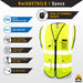 KwikSafety SUPERIOR Safety Vest (9 Pockets) Class 2 ANSI Tested OSHA Compliant Hi Vis Reflective PPE Surveyor - Model No.: KS3308 - KwikSafety