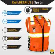 KwikSafety | Big Kahuna Digital Safety Vest | Product Specifications