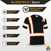 KwikSafety RENAISSANCE MAN Safety Shirt (FISHBONE TAPE) Short Sleeve Hi Vis Reflective PPE - Model No.: KS4401BLK - KwikSafety