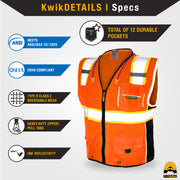 KwikSafety | Classic Safety Vest | Product Specifications