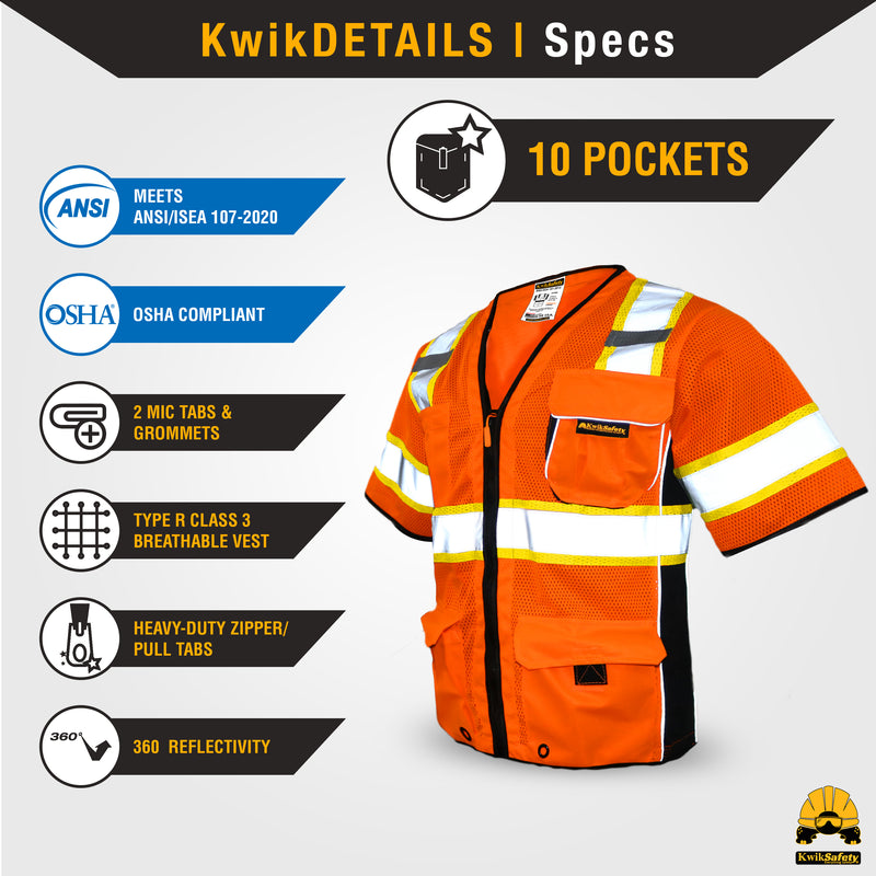 KwikSafety | Executive Safety Vest | Product Specifications