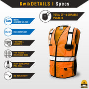 KwikSafety | Roadboss Economy Safety Vest | Specifications