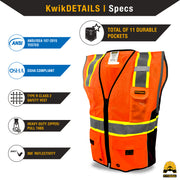 KwikSafety | Grand Kahuna Safety Vest | Product Specifications