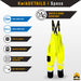 KwikSafety RIVER OTTER Rain Bib (REGULAR) Reflective Safety Rain Gear Heavy Duty ANSI OSHA Waterproof Fishing, Snow & Work Overalls - Model No.: KS9921 - KwikSafety