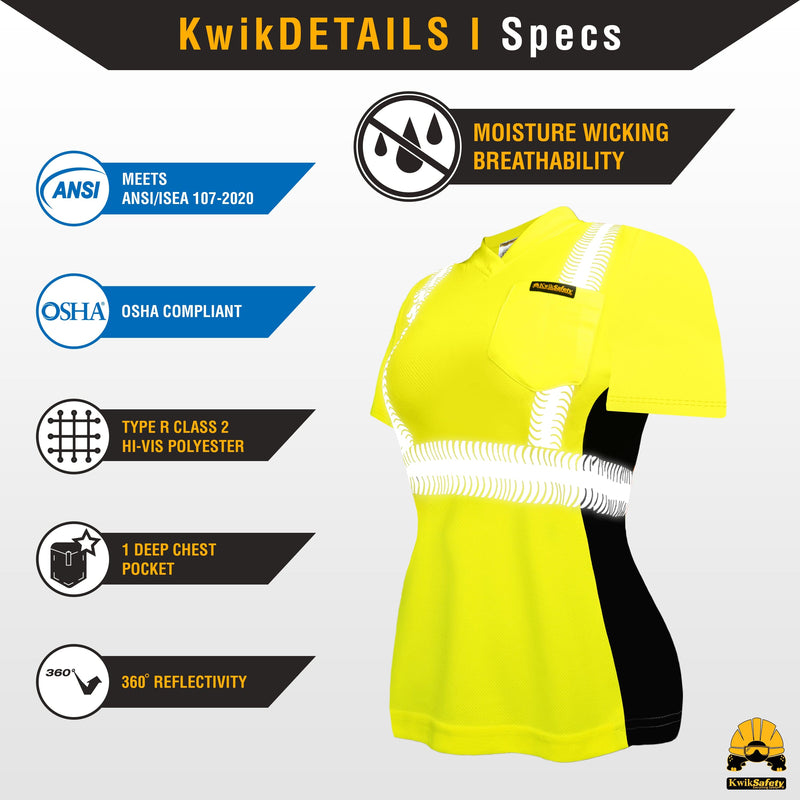 KwikSafety | Vixen Short Sleeve Safety Shirt | Product Specifications