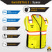 KwikSafety BIG KAHUNA Safety Vest (11 Pockets) Class 2 ANSI Tested OSHA Compliant Hi Vis Reflective PPE Surveyor - Model No.: KS3301 - KwikSafety