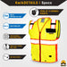 KwikSafety SUPREME Safety Vest (10 Pockets) Class 2 ANSI Tested OSHA Compliant Hi Vis Reflective PPE Surveyor - Model No.: KS3317 - KwikSafety