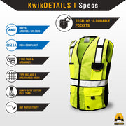 KwikSafety | Roadboss Economy Safety Vest | Product Specifications