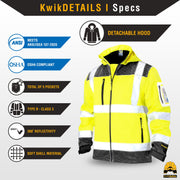 KwikSafety | Galaxy Hi Vis Soft Shell Jacket | Product Specifications