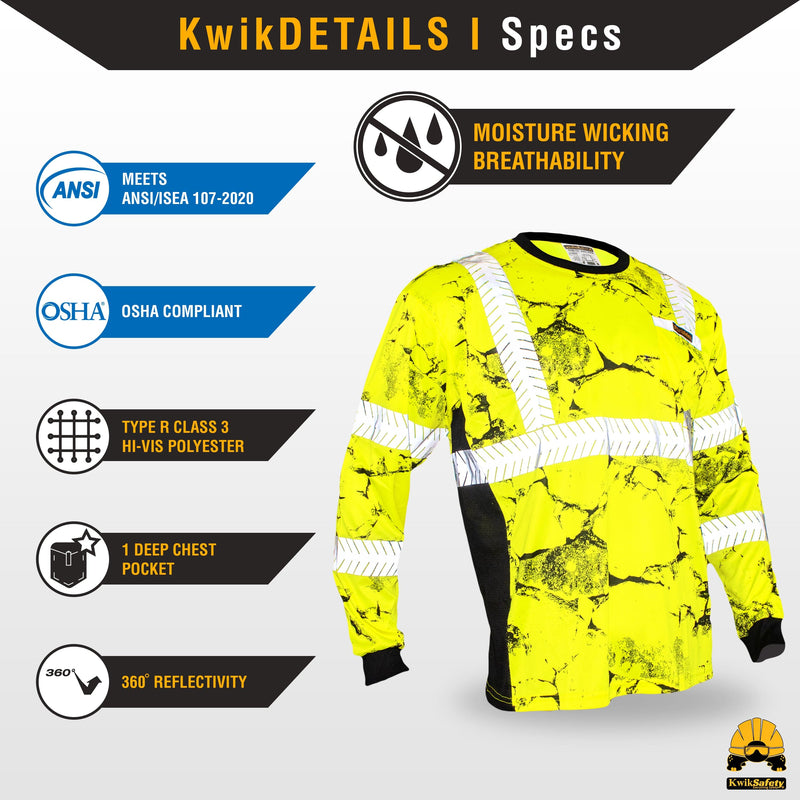 KwikSafety | Uncle Willy's Wall Long Sleeve Safety Shirt | Product Specifications