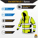 KwikSafety SAGE Safety Jacket (PREMIUM QUILTED STITCHING) Class 3 ANSI Tested OSHA Compliant Hi Vis Hoodie Reflective PPE - Model No.: KS5505 - KwikSafety