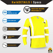 KwikSafety | Operator Long Sleeve Safety Shirt | Product Specifications