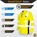 KwikSafety ENGINEER Safety Shirt (Y-NECK ZIPPER) Class 3 Long Sleeve ANSI Tested OSHA Compliant Hi Vis Reflective PPE - Model No.: KS4408 - KwikSafety