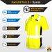 KwikSafety ESTIMATOR Safety Shirt (Y-NECK BUTTON UP) Class 2 Short Sleeve ANSI Tested OSHA Compliant Hi Vis Reflective PPE - Model No.: KS4407 - KwikSafety