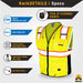 KwikSafety CLASSIC Safety Vest (JUMBO Pocket) Class 2 ANSI Tested OSHA Compliant Hi Vis Reflective PPE Surveyor - Model No.: KS3302 - KwikSafety