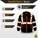 KwikSafety BLACK PATROL Safety Hoodie (NO FUZZ Balls) Hi Vis Reflective PPE - Model No.: KS5503BLK - KwikSafety