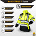 KwikSafety BOMBSHELL Safety Bomber Jacket for Women Class 3 ANSI OSHA Reflective Fleece Hi Viz - Yellow - Model No.: KS5523 - KwikSafety