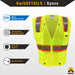 KwikSafety OFFICIAL Safety Vest (Color Trim) Class 2 ANSI OSHA - Model No.: KS3312OS - KwikSafety