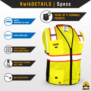 KwikSafety | Big Kahuna Safety Vest | Product Specifications