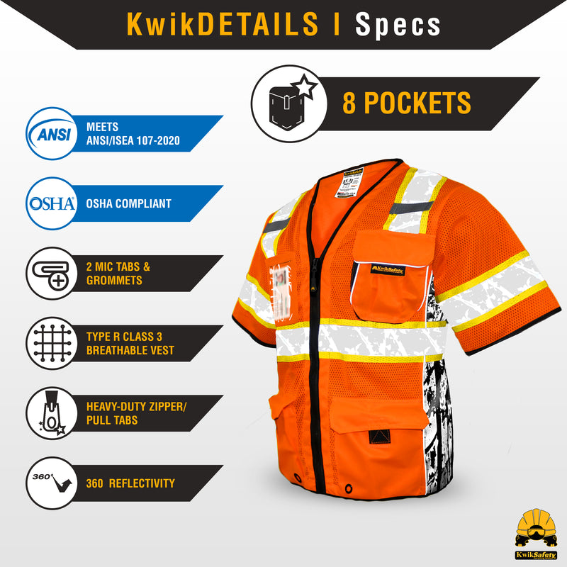 KwikSafety | Executive Highwayboss Safety Vest | Product Specifications