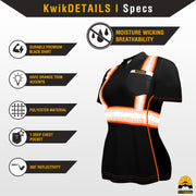 KwikSafety | Vixen Short Sleeve Safety Shirt | Product Specifications