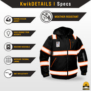 KwikSafety | Enforcer Hi Vis Bomber Jacket | Product Specifications