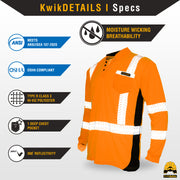 KwikSafety | Estimator Long Sleeve Safety Shirt | Product Specifications