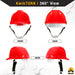 KwikSafety RED SHELL Hard Hat Type 1 Class C ANSI OSHA Compliant Standard Cap Style PPE - KwikSafety