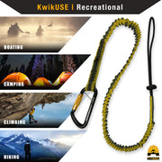 KwikSafety KRAKEN Heavy Duty ANSI Tested OSHA Compliant Bungee Tool Lanyard w/ Carabiner Clip - Model No.:KS7903 - KwikSafety