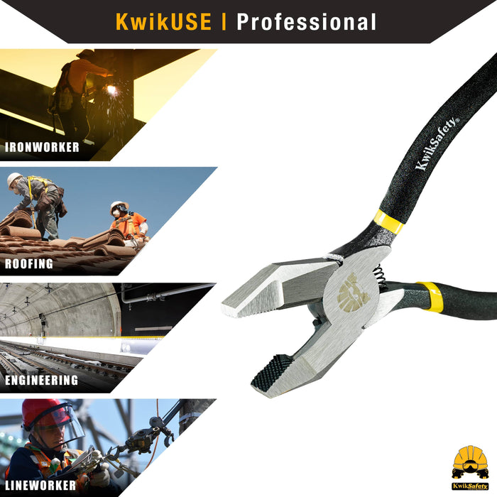 KwikSafety (Charlotte, NC) PINZA Ironworker Pliers Heavy Duty Diagonal Cutting & Side Cutter Pliers - Model No.: KS7781-82 - KwikSafety