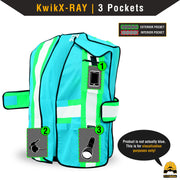 KwikSafety FIRST RESPONDER (FR Treated) Hi Vis Reflective Breakaway Class 2 Safety Vest - Model No.: KS3316FRC - KwikSafety