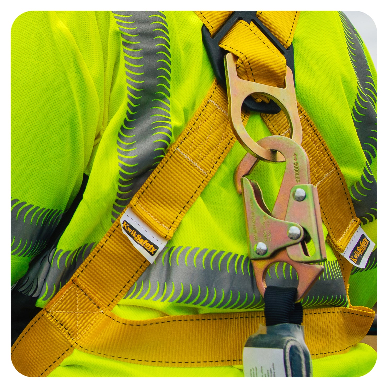 KwikSafety MONSOON Safety Harness ANSI OSHA Fall Protection 4 D Ring