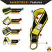 KwikSafety TYPHOON Safety Harness ANSI Fall Protection 3D Ring + Back Support - Model No.: KS6606 - KwikSafety
