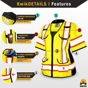 KwikSafety | Godmother Class 3 Safety Vest for Women | Product Features