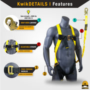 KwikSafety 30' COBRA CABLE Self Retracting Lifeline ANSI Class B SRL - Model No.: KS7934 - KwikSafety
